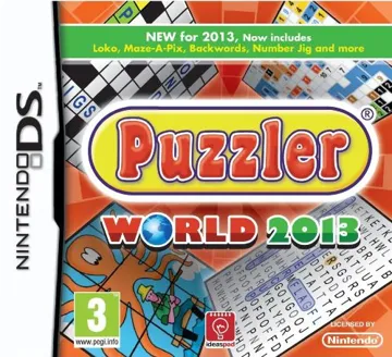 Puzzler World 2013 (Europe) (En,Fr,De,Es,It) box cover front